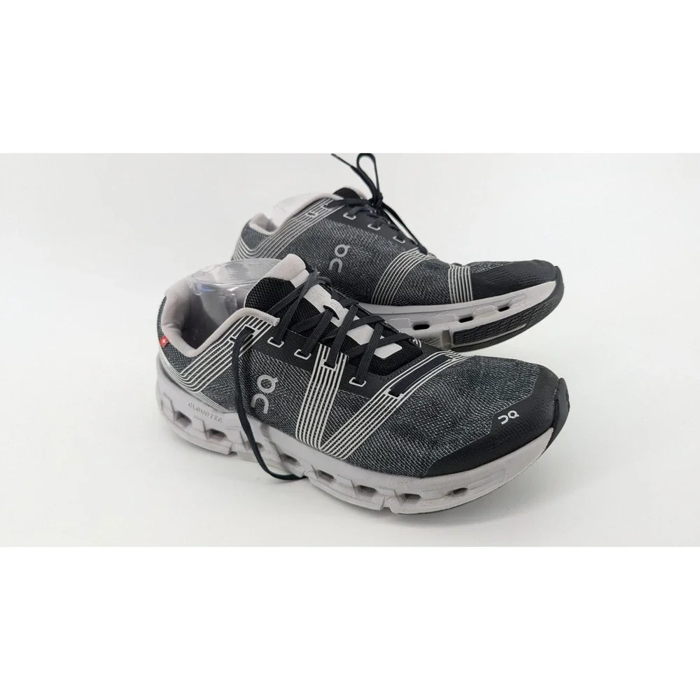 On Cloudstratus Mens Running Shoes Black Shadow 55.98634 Size 9.5
